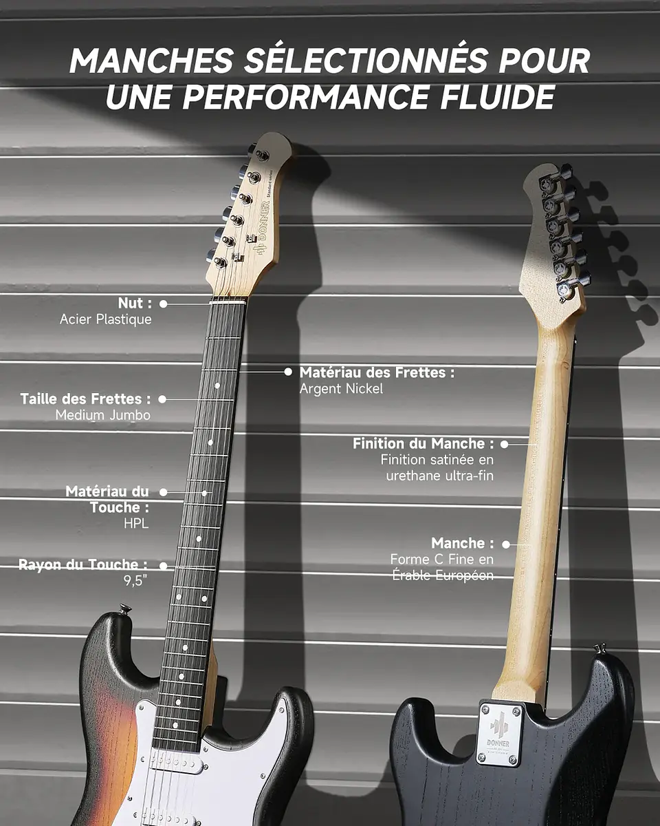 Kit Guitarra Eléctrica Donner DST-80 39