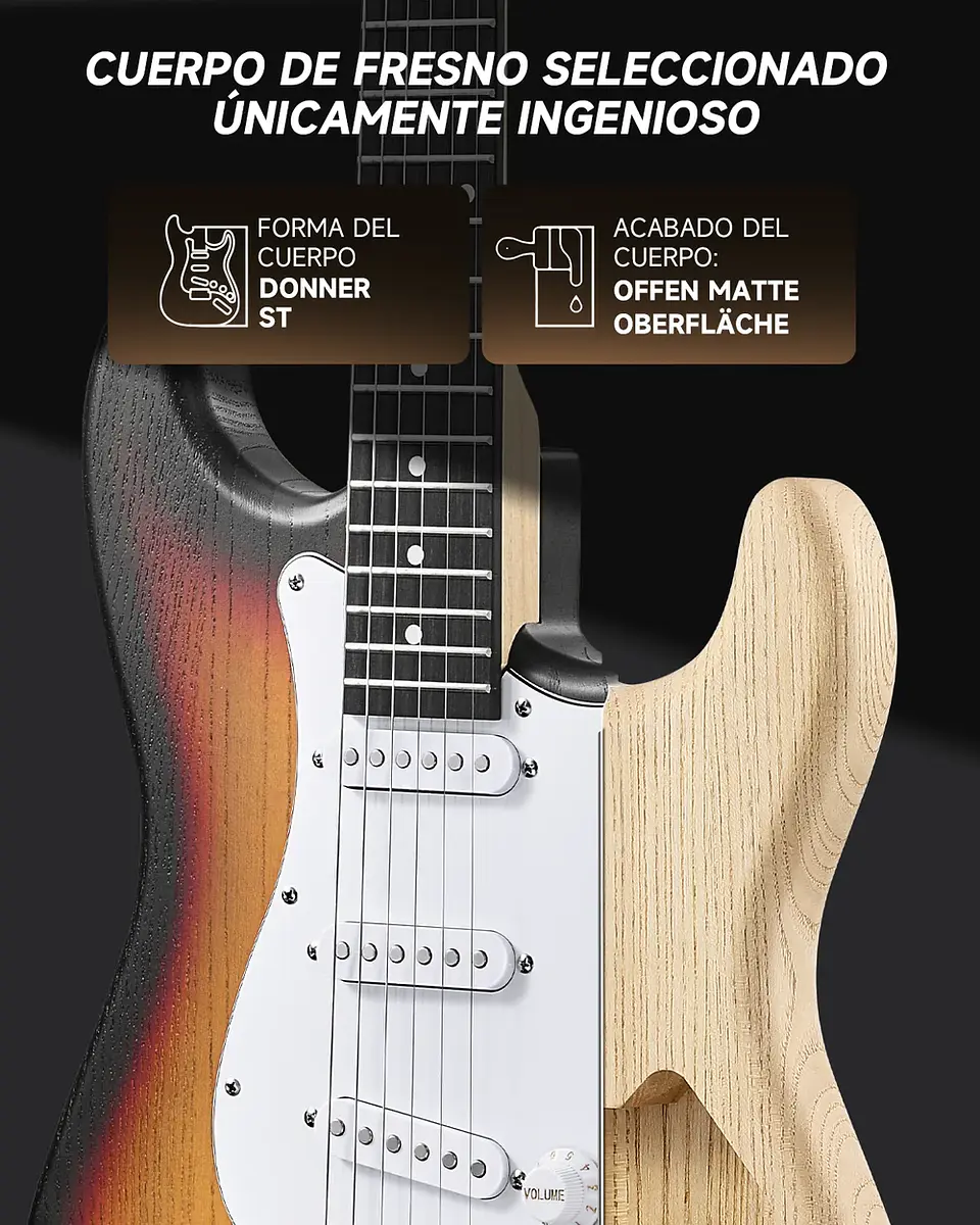 Kit Guitarra Eléctrica Donner DST-80 39