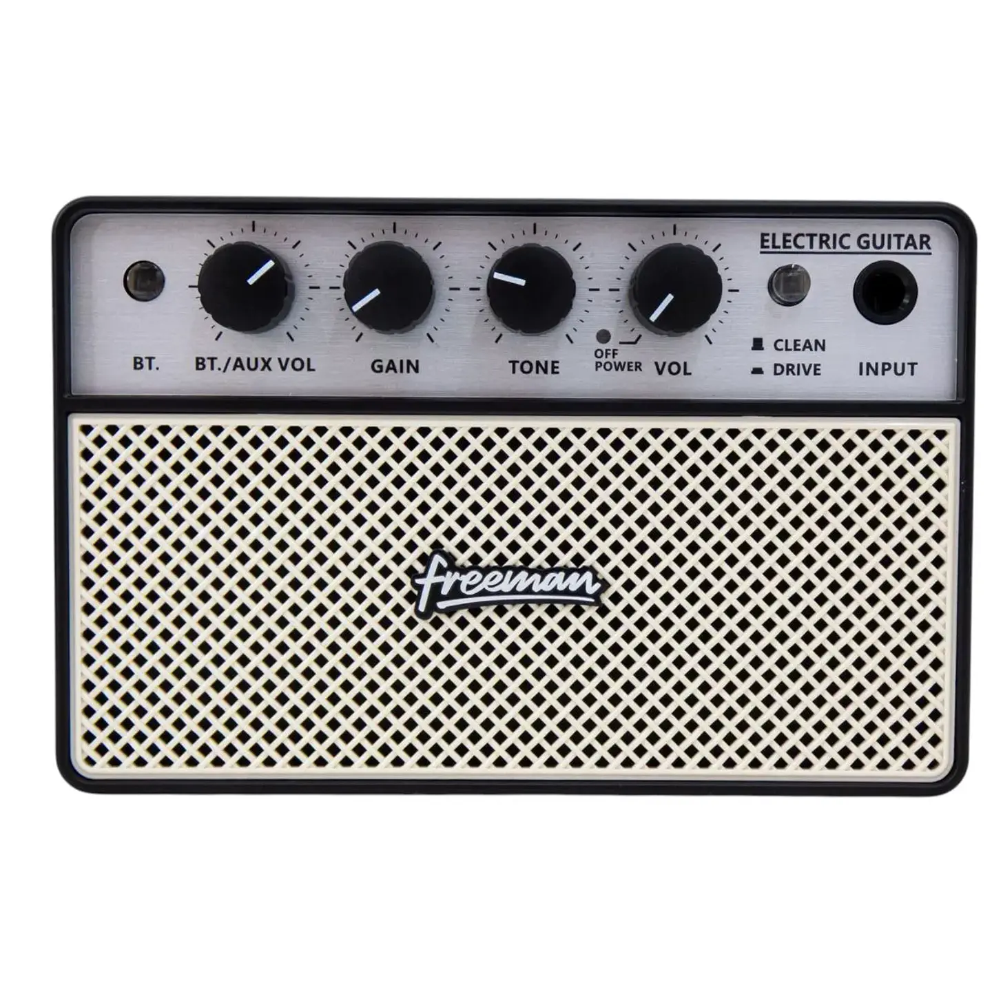 Pack Guitarra Eléctrica Freeman Rockstarter Black + Amplificador 8