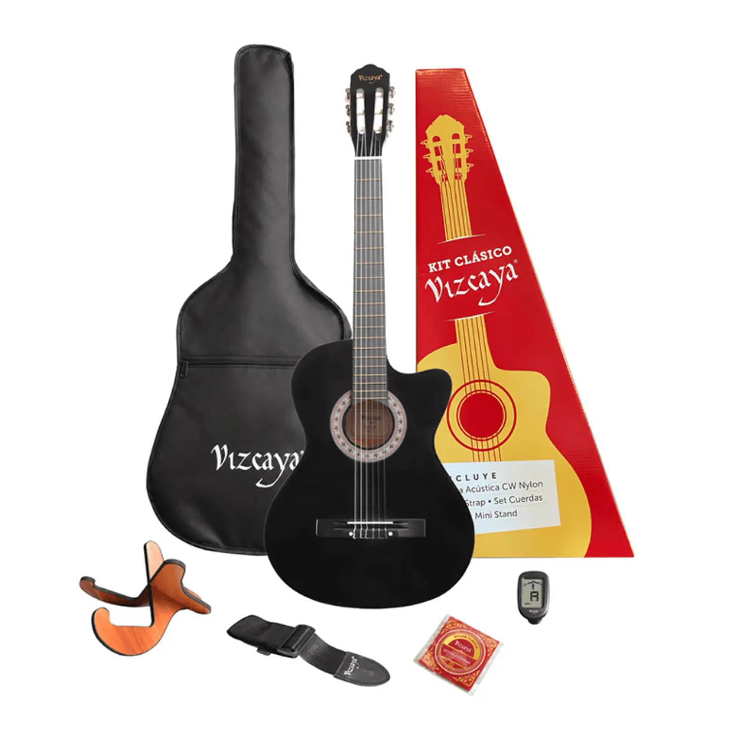 Guitarra Clasica CGP-BK Pack 2