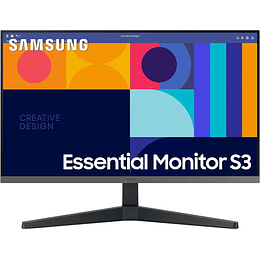 Samsung Essential S3 Monitor 27" LCD IPS FullHD 1080p 100Hz Freesync - Respuesta 4ms - Angulo de Vision 178° - HDMI, DisplayPort - VESA  75x75mm