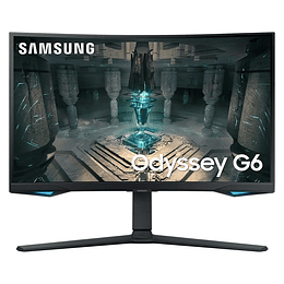 Samsung Odyssey G6 Monitor 27" LED VA Curvo QHD 240Hz FreeSync Premium Pro - Respuesta 1ms - Ajustable en Altura, Giratorio e Inclinable - Angulo de V