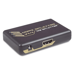DCU Tecnologic Distribuidor de Señal HDMI - Calidad de Imagen 4K x 2K - Salida HDMI 1.4A con 3D - Amplificador de Banda Ancha - Compacto y Eficiente -