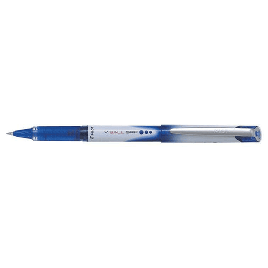 Pilot Boligrafo de Tinta Liquida V Ball Grip 05 - Punta de Bola Conica 0.5mm - Trazo 0.3mm - Grip de Goma - Color Azul