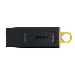 Kingston DataTraveler Exodia Memoria USB 128GB - USB 3.2 Gen 1 - Con Tapa - Enganche para Llavero - Color Negro (Pendrive)
