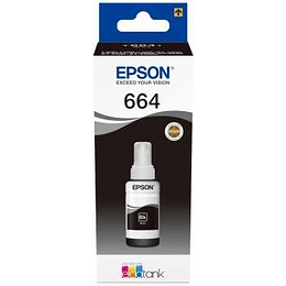 Epson T6641 Negro Botella de Tinta Original - C13T664140