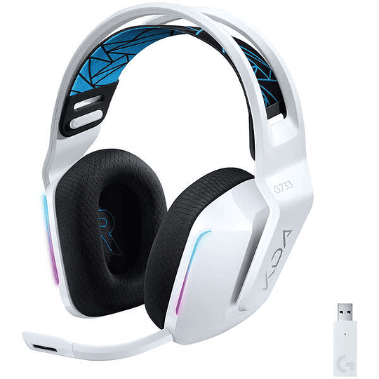 Logitech G733 K/DA Ed. Especial League of Legends Auriculares Gaming Inalambricos DTS 7.1 con Microfono - Tecnologia Lightspeed - Iluminacion RGB - Au