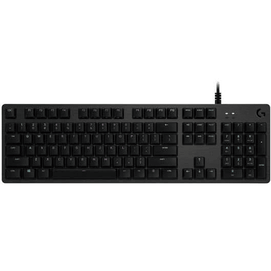 Logitech G512 Teclado Mecanico Gaming USB - Teclas Mecanicas GX Brown - Iluminacion RGB Lightsync - Superficies de Metal - Cable de 1.80cm - Color Neg