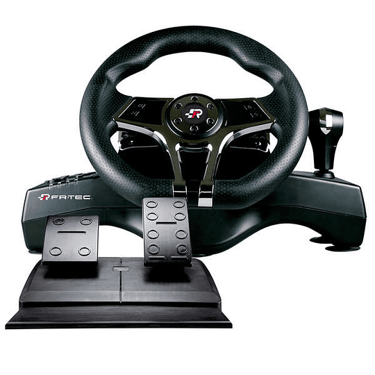 FR-TEC Volante Hurricane Wheel MKII Compatible con PC, PS4, PS3 y Switch - Volante con Levas y Cambio Secuencial - Pedales de Freno y Aceleracion - Bo