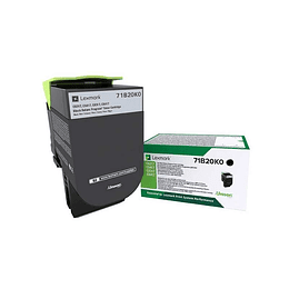 Lexmark CS317/CS417/CS517/CX317/CX417/CX517 Negro Cartucho de Toner Original - 71B20K0/71B0010