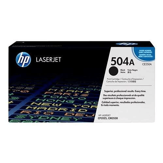 HP CE250A Negro Cartucho de Toner Original - 504A