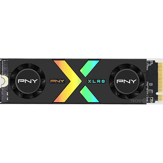 PNY CS3150 Disco Duro Solido SSD M2 2TB NVMe PCIe Gen5 x4 con Disipador Termico -  Iluminacion RGB - Color Negro