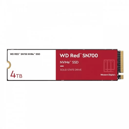 WD Red SN700 Disco Duro Solido SSD 4TB M2 NVMe PCIe 3.0