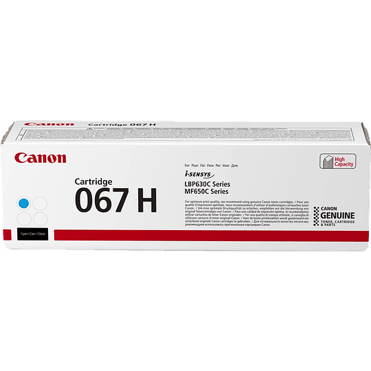 Canon 067H Cyan Cartucho de Toner Original - 5105C002