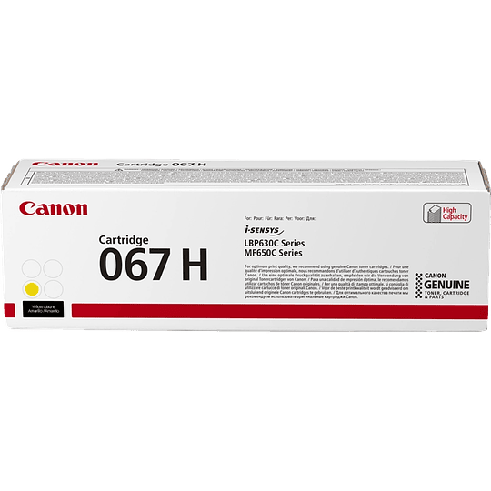 Canon 067H Amarillo Cartucho de Toner Original - 5103C002