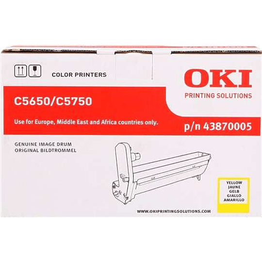 OKI C5650/C5750 Amarillo Tambor de Imagen Original - 43870005 (Drum)