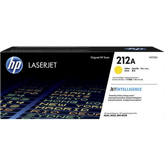 HP W2122A Amarillo Cartucho de Toner Original - 212A