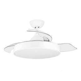 Orbegozo CP 120092 Ventilador de Techo Elegance - Potente Motor DC - Aspas Retractiles - Luz LED - Mando a Distancia - Sistema Reversible - Temporizad