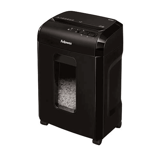 Fellowes 10M Destructora de Papel Manual Microcorte P-5 - Destruye hasta 10 Hojas - Capacidad de la Papelera 19L - Color Negro