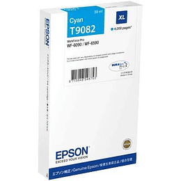 Epson T9082 Cyan Cartucho de Tinta Original - C13T908240