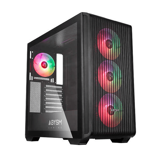 Abysm Danube Kamp BX300 Black Caja Torre ATX, ITX, Micro ATX - Lateral Cristal Templado - 3.5