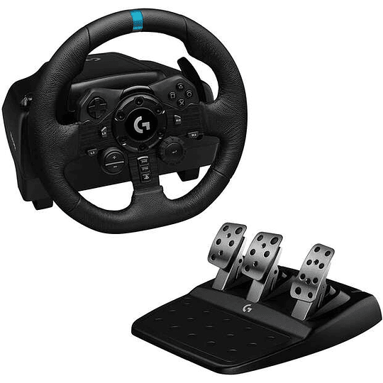 Logitech G923 Trueforce Juego de Volante y Pedales de Carreras Compatible con PS4, PS5 y PC - LEDS Indicador RPM - Giro 900º - Efecto Force Feedback c