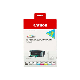 Canon CLI42 Pack de 8 Cartuchos de Tinta Originales - 6384B010