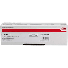 OKI B431/MB461/MB471/MB491 Negro Cartucho de Toner Original - 44917602