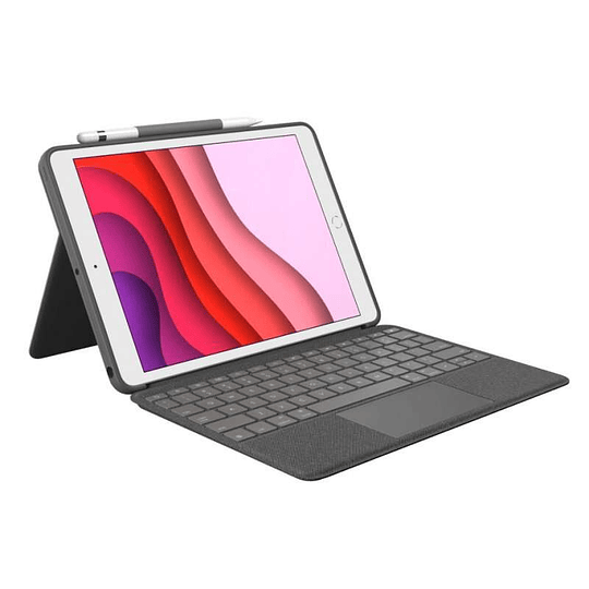 Logitech Combo Touch Funda con Teclado Retroiluminado Inalambrico para iPad 7ª y 8ª Generacion 10.2