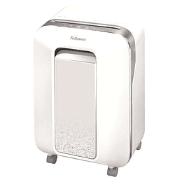 Fellowes LX201 Destructora de Papel Manual Microcorte P-5 - Destruye hasta 12 Hojas - Capacidad de la Papelera 22L - Color Blanco