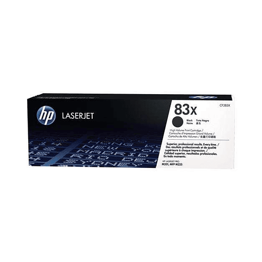 HP CF283X Negro Cartucho de Toner Original - 83X