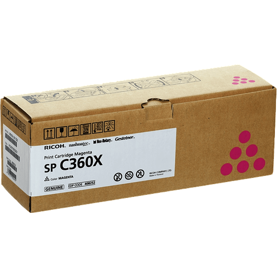 Ricoh Aficio SP-C361 Magenta Cartucho de Toner Original - 408252/SPC360X