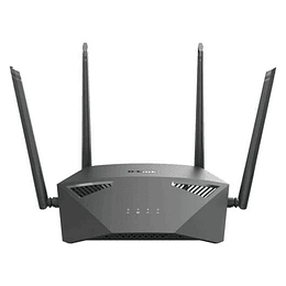 D-Link Router Inalambrico Doble Banda AC 1900 MU-MIMO - WiFi - Hasta 1900Mbps - 4 Puertos RJ45 - 4 Antenas Externas - Color Negro