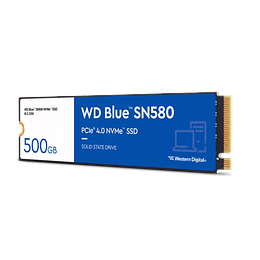 WD Blue SN580 Disco Duro Solido SSD 500GB M2 PCI Express 4.0 TLC NVMe