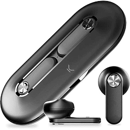 Ksix Leaf Auriculares Inalambricos con Microfono Bluetooth 5.0 - Autonomia hasta 4h - Control Tactil - Compatibles con Asistente de Voz - Estuche de C