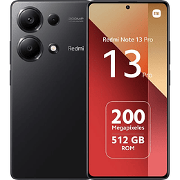 Xiaomi Redmi Note 13 Pro Smartphone Pantalla AMOLED 6.67" - 12GB - 512GB - Camara Principal 200MP - Bateria 5100mAh - Admite Carga de 67W - Color Negr