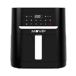 Muvip Freidora Aire Caliente 7 Litros 1800W Pantalla Tactil - 10 Programas de Coccion - Color Negro