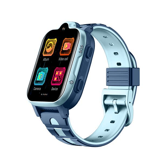 DCU Tecnologic Smartwatch 4G Kids - Seguimiento Ubicacion - Video Llamadas - Chat de Voz - Camara - Juegos Educativos - Monitor de Sueño - Color Azul