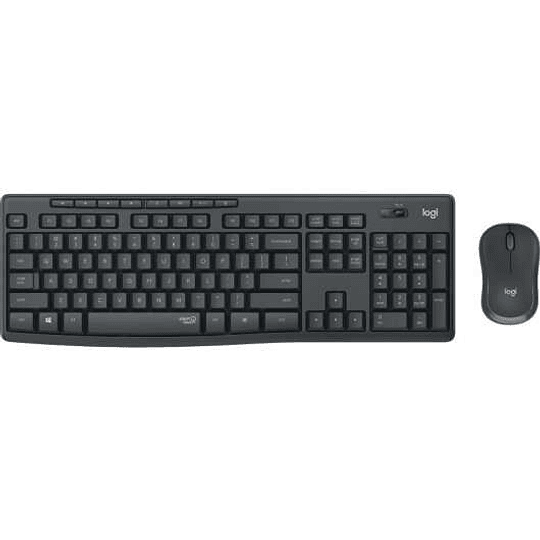 Logitech MK295 Pack Inalambrico Teclado + Raton 1000dpi 3 Botones - Teclas y Botones Silenciosos - Uso Ambidiestro - Color Negro