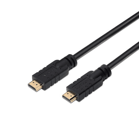 Aisens Cable HDMI Alta Velocidad / HEC con Repetidor - A Macho-A Macho - 25m - Chipset para Amplificar la Señal Full HD - Color Negro