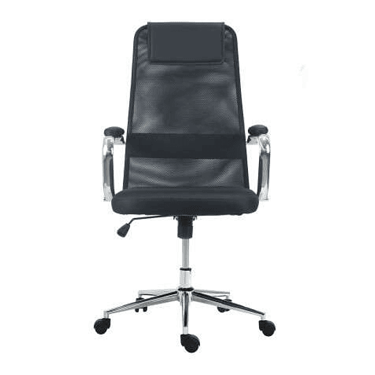 Muvip OF2000 Silla de Oficina - Altura Regulable con Elevacion a Gas - Soporte Lumbar - Asiento Acolchado - Base Giratoria de Acero de 320mm - Peso Ma