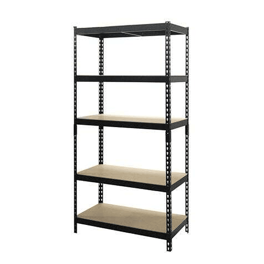 Blim Estanteria Metalica Ajustable - 183x90x45mm - Soporte 175kg por Balda - Facil Montaje - Recubrimiento Polvo Negro - Color Negro