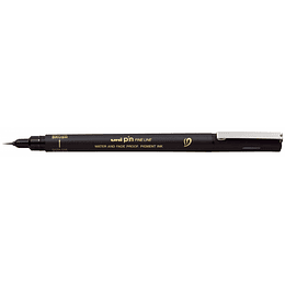 Uni-ball Uni Pin 500 Rotulador Calibrado Brush Extra Fino - Punta Poliacetal - Tinta Pigmentada Resistente al Agua y Luz - Color Negro