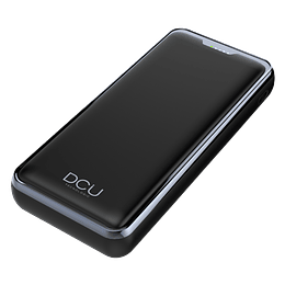 DCU Tecnologic Power Bank Laptop 20000mAH - Carga Rapida 45W y 22.5W - Doble Salida USB - Gran Capacidad - Polimero de Litio - Tipo C y Lightning - Li