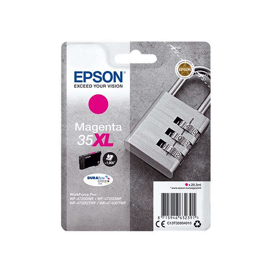 Epson T3593 (35XL) Magenta Cartucho de Tinta Original - C13T35934010