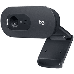 Logitech C505 Webcam HD 720p USB - Microfono de Gran Alcance - Campo Visual Diagonal de 60° - Enfoque Fijo - Cable de 2m - Color Negro