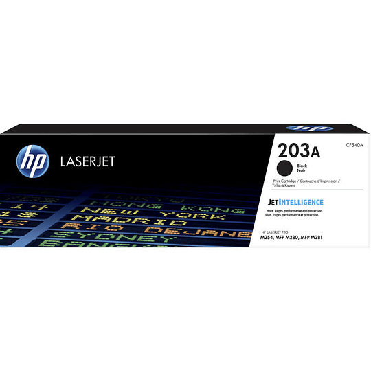 HP CF540A Negro Cartucho de Toner Original - 203A