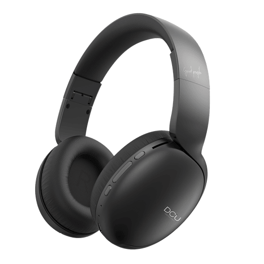 DCU Tecnologic Auriculares Bluetooth Plegables Multifuncion - Libertad Inalambrica y Diseño Elegante para Disfrutar de tu Musica Favorita en Cualquier