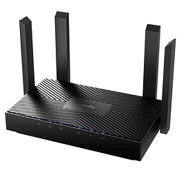 Cudy WR3000 Smart Router WiFi 6 AX3000 Doble Banda - 1x Puerto Wan 1000/100/10 Mbps y 3x Puertos Lan 1000/100/10 Mbps - 4 Antenas Externas