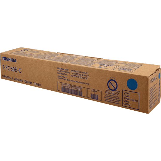 Toshiba T-FC50EC Cyan Cartucho de Toner Original - 6AJ00000113/6AJ00000227/6AJ00000301